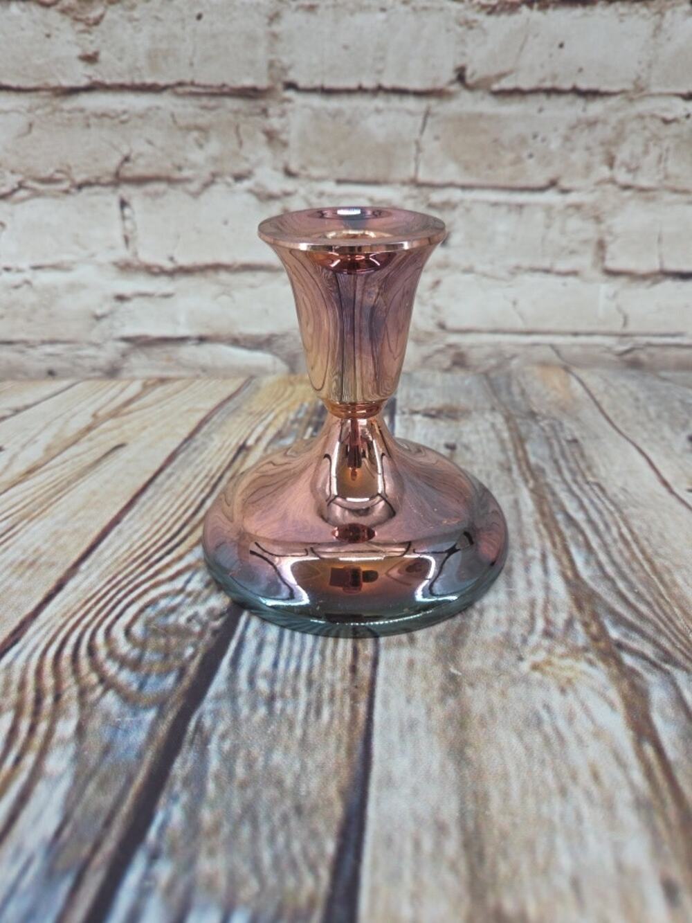 Vintage Silver Plated Candle Holder Tarnish Resistant 3.75" tall
